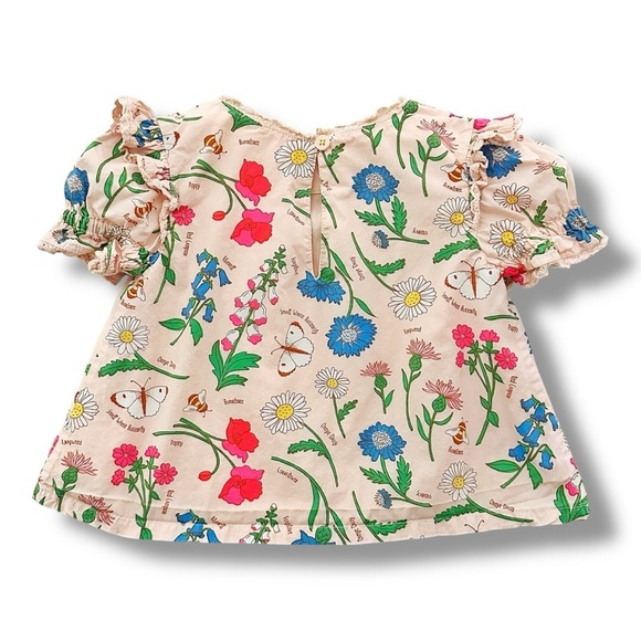 Mini Boden | Wallflower Ruffle Blouse (2-3 yrs)🌷🪻🐝 - Picture 4 of 5